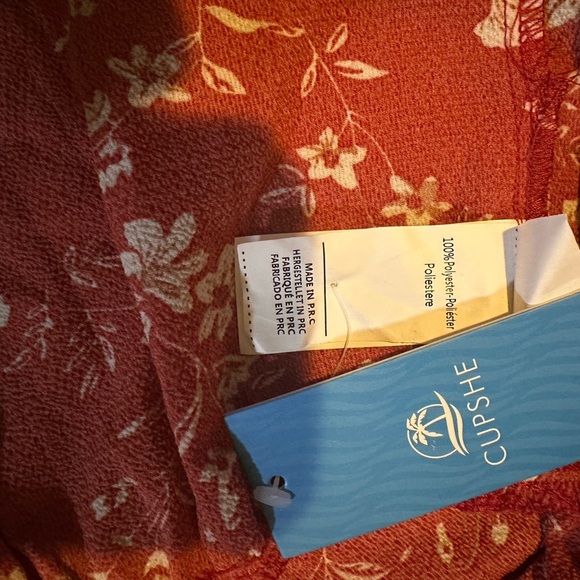 Cupshe Surplice & Paneled Ditsy Mini Dress – Size L NWT - Picture 6 of 6